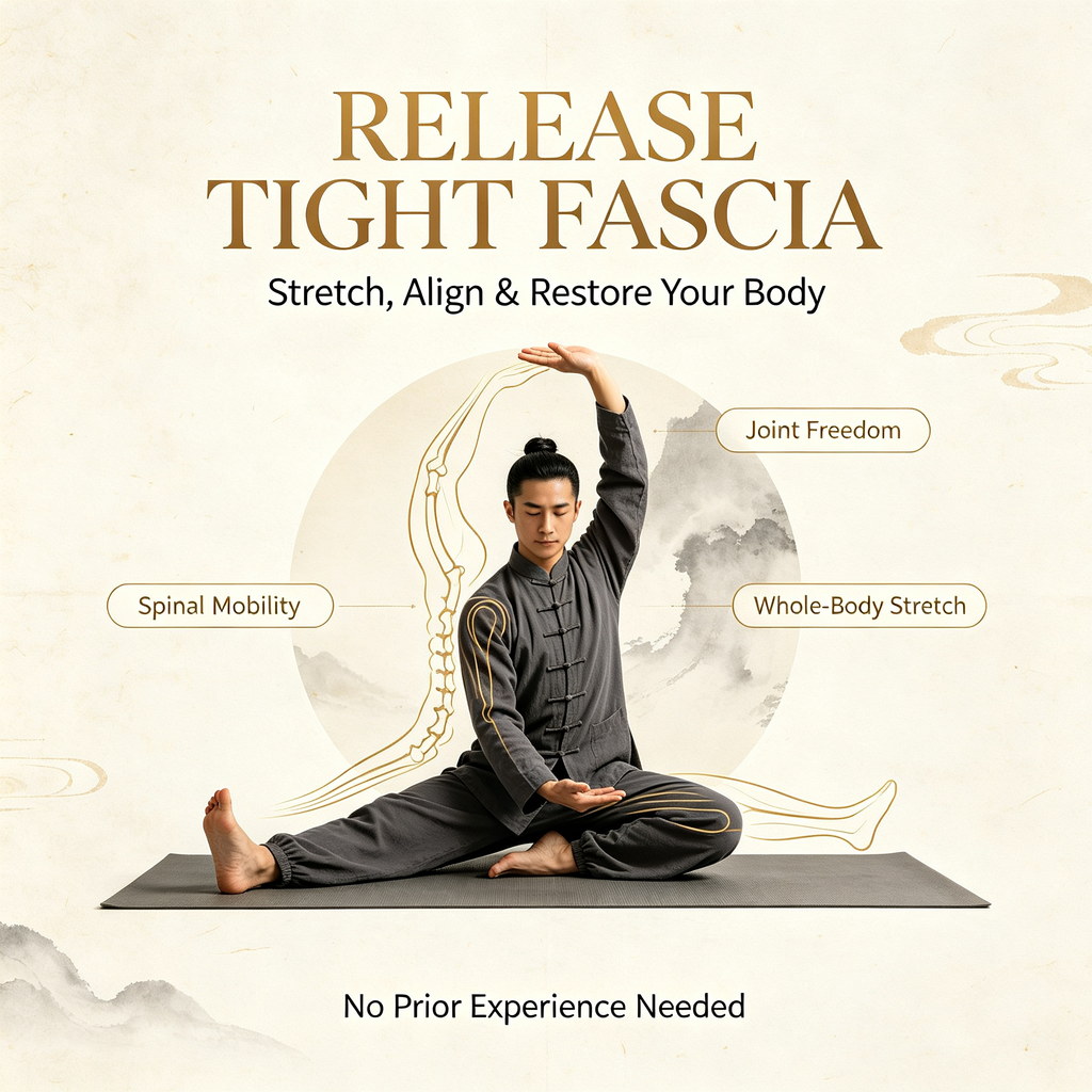 Tai Chi Foundational Training: Tendon-Bone Stretching, Stepping & Internal Silk Reeling Mastery