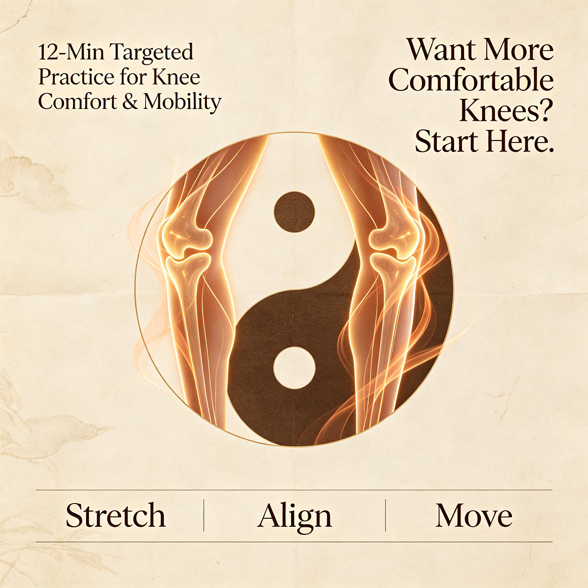 12-Min Targeted Practice for Knee Comfort & Mobility