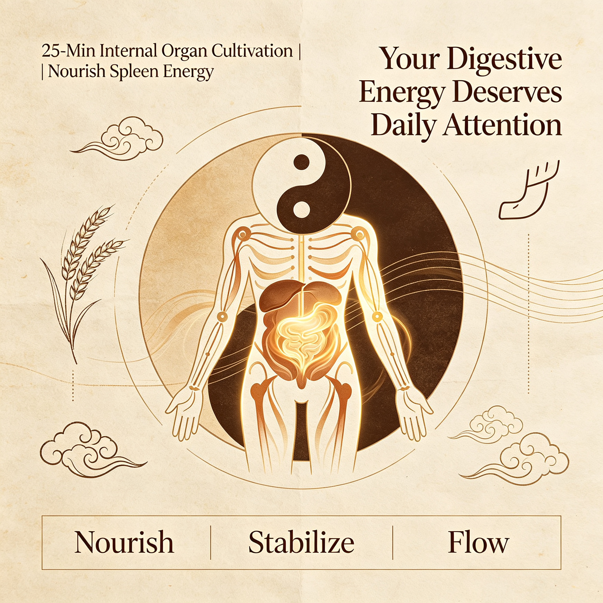 25-Min Internal Organ Cultivation | Nourish Spleen Energy