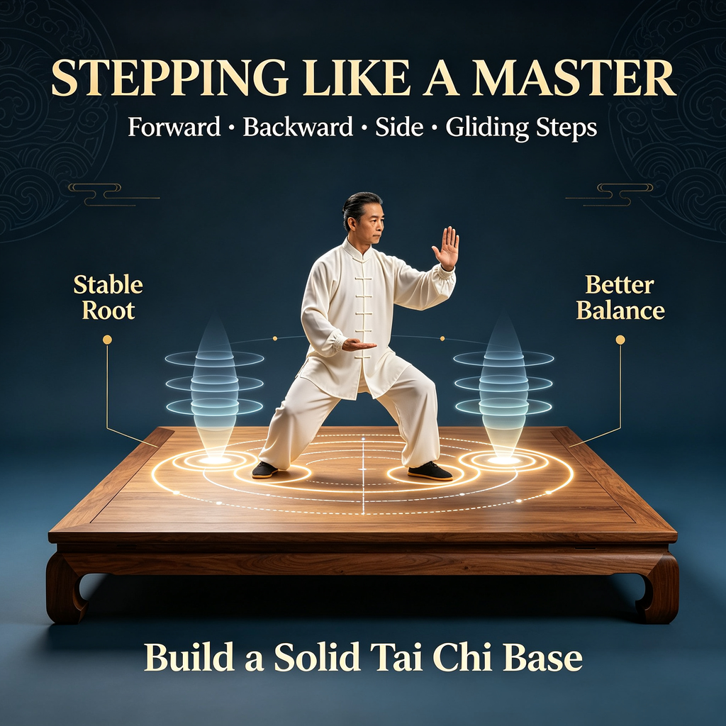 Tai Chi Foundational Training: Tendon-Bone Stretching, Stepping & Internal Silk Reeling Mastery