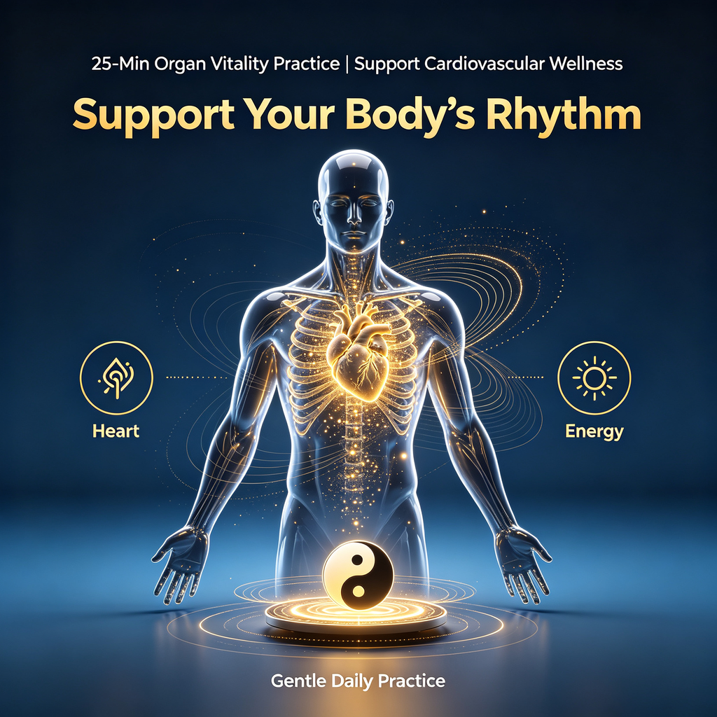 25-Min Organ Vitality Practice | Support Cardiovascular Wellness