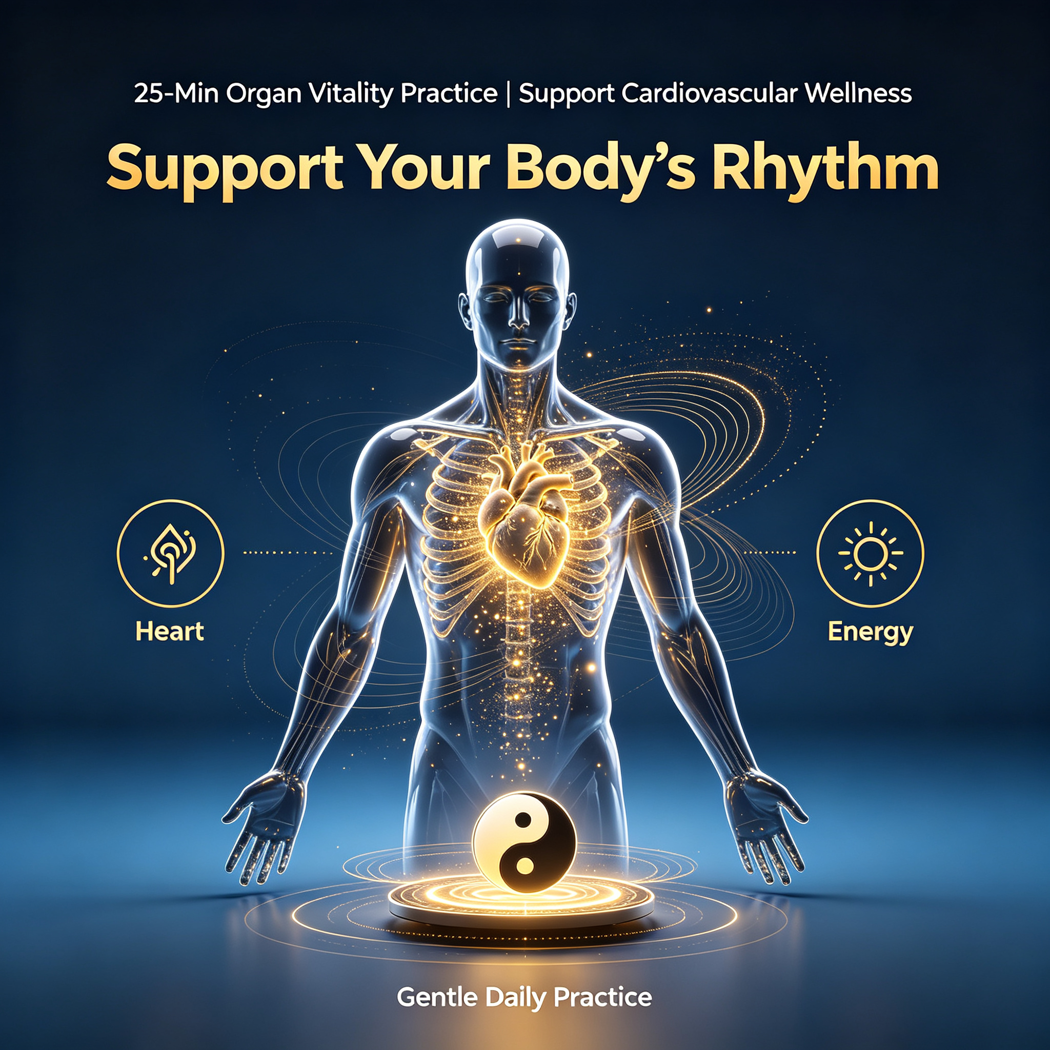 25-Min Organ Vitality Practice | Support Cardiovascular Wellness