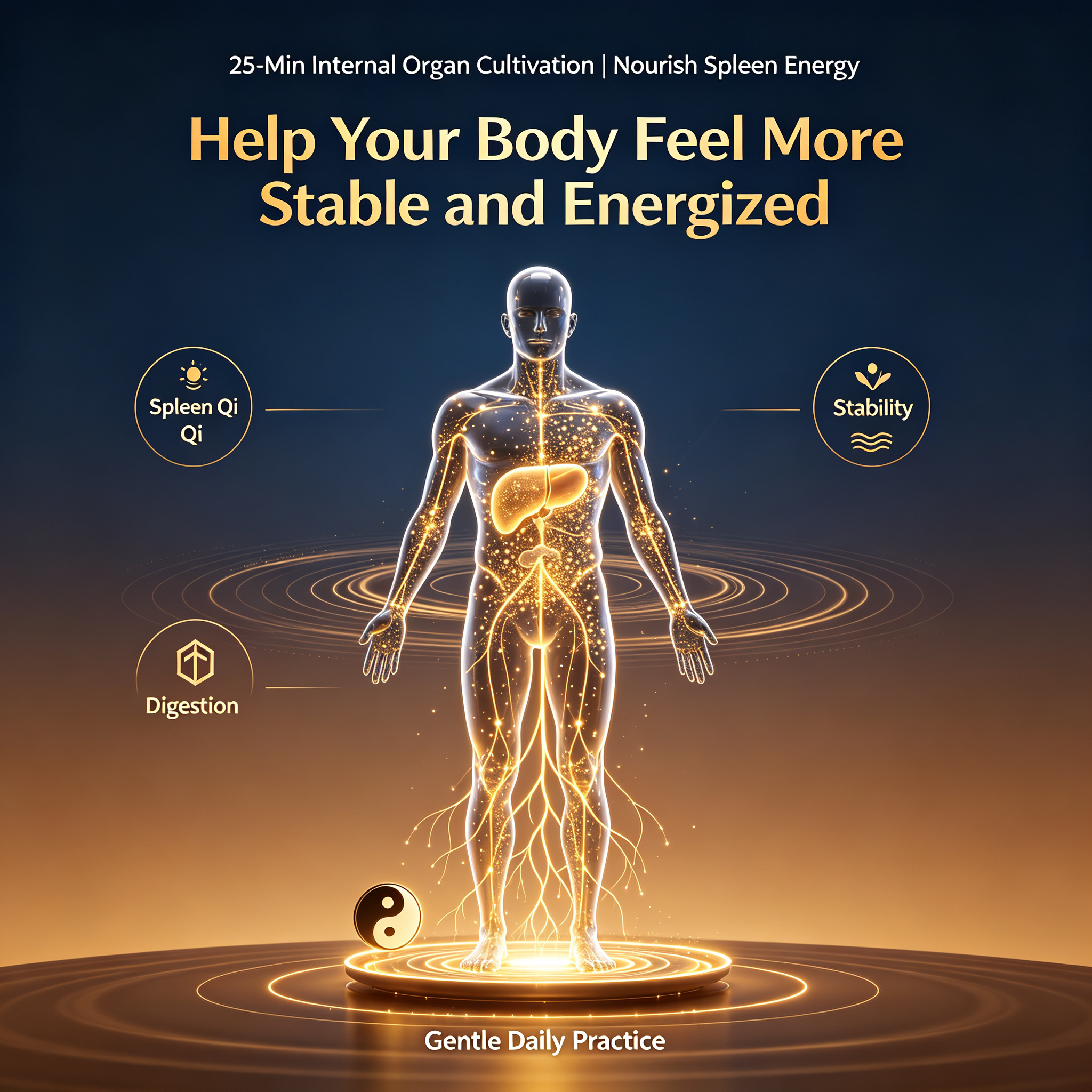 25-Min Internal Organ Cultivation | Nourish Spleen Energy
