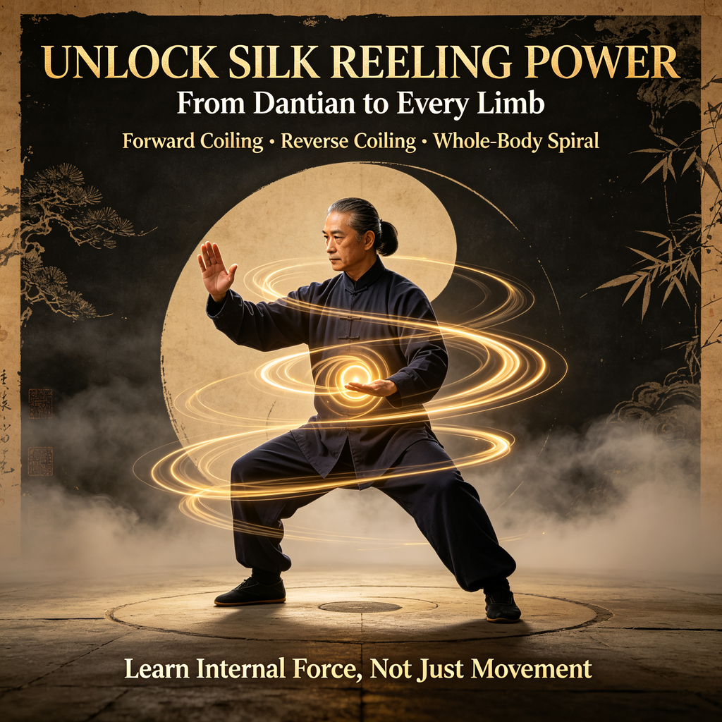 Tai Chi Foundational Training: Tendon-Bone Stretching, Stepping & Internal Silk Reeling Mastery