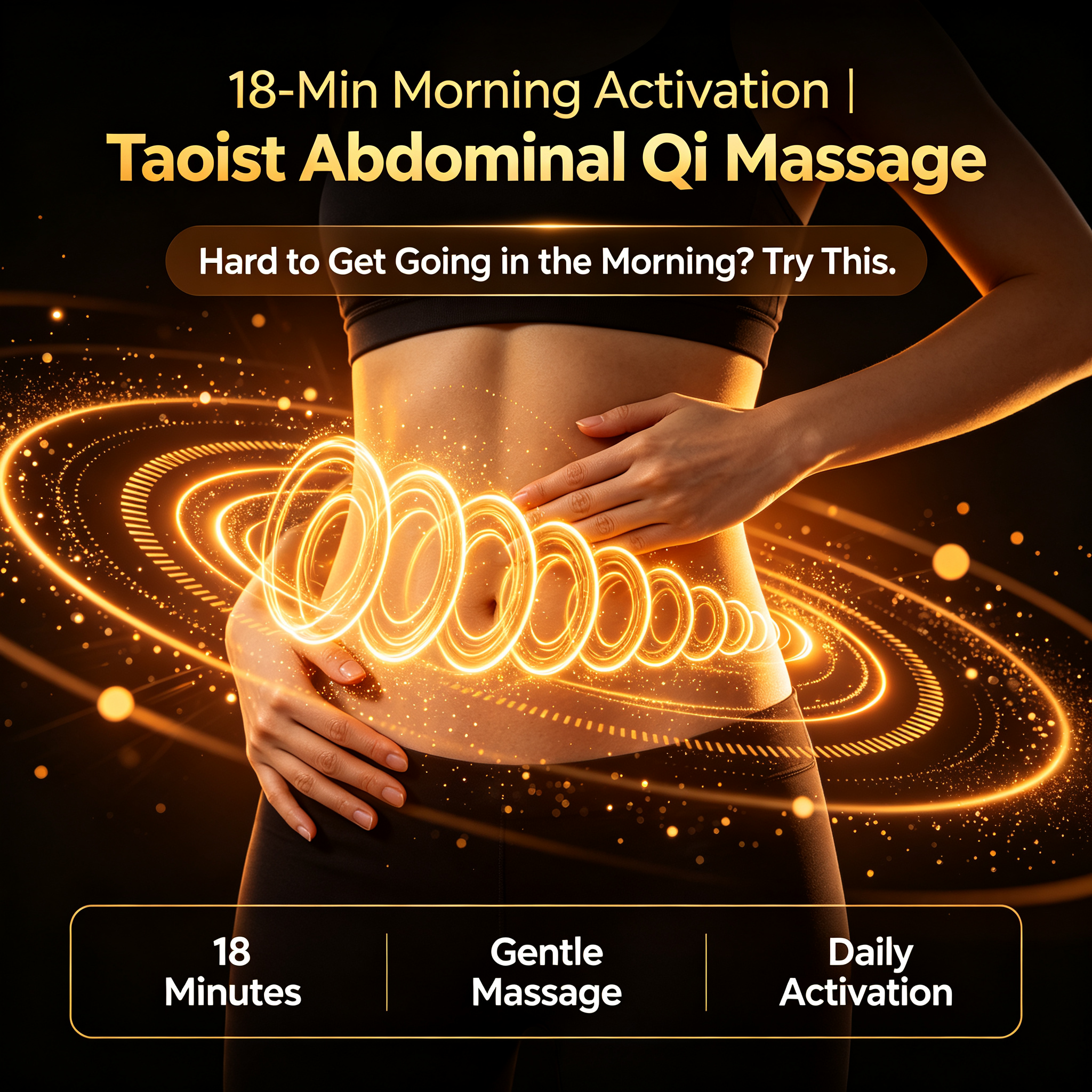 18-Min Morning Activation | Taoist Abdominal Qi Massage