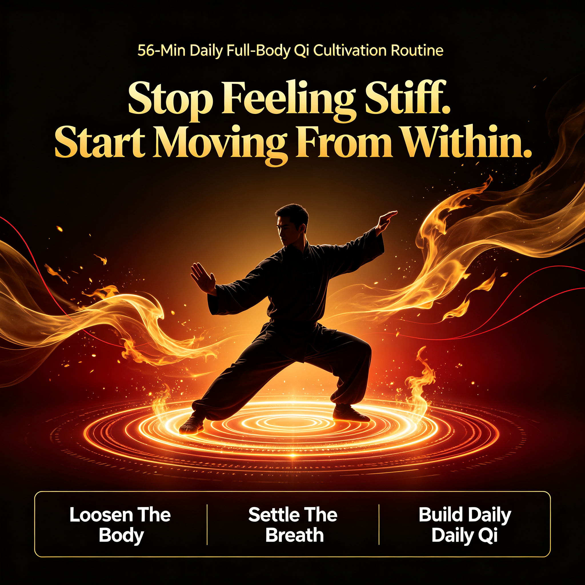56-Min Daily Full-Body Qi Cultivation Routine