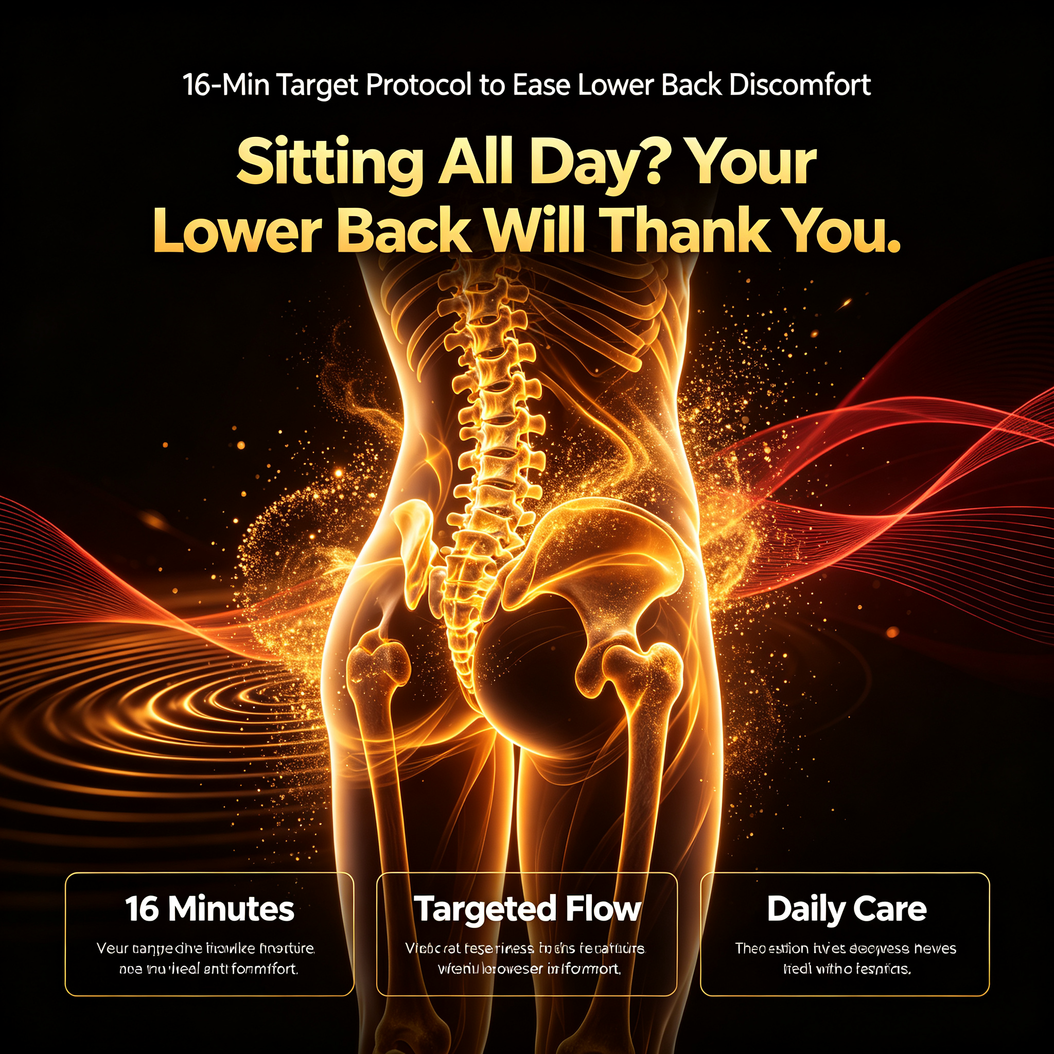 16-Min Target Protocol to Ease Lower Back Discomfort