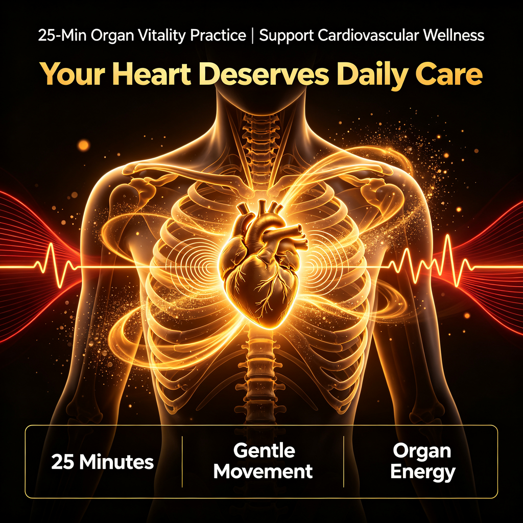 25-Min Organ Vitality Practice | Support Cardiovascular Wellness