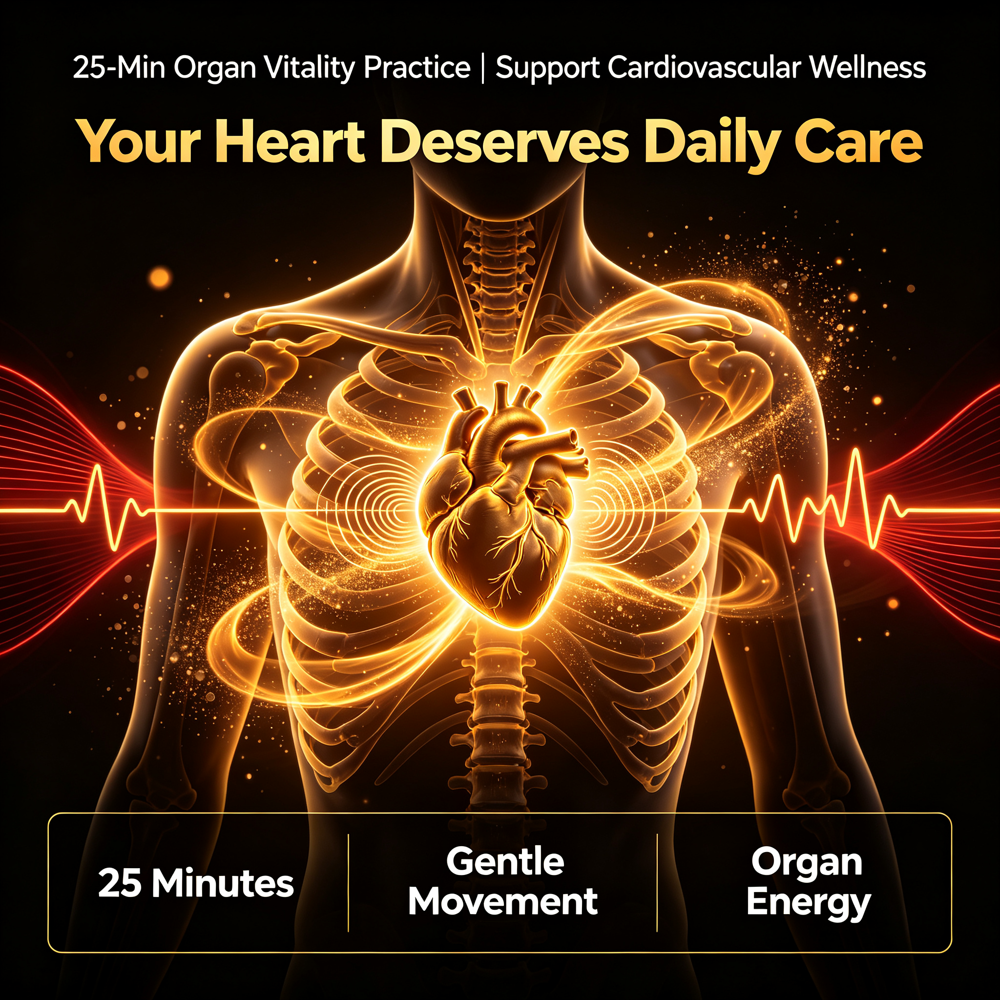 25-Min Organ Vitality Practice | Support Cardiovascular Wellness