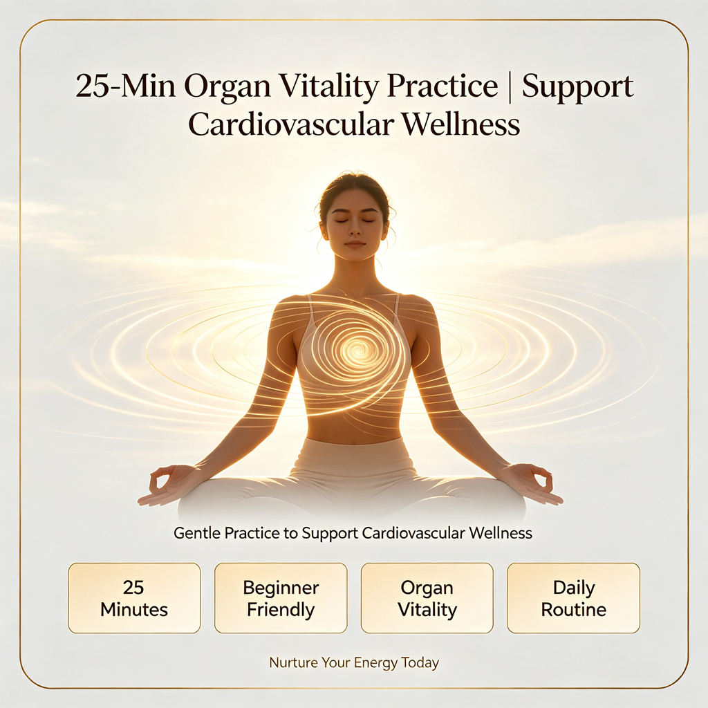 25-Min Organ Vitality Practice | Support Cardiovascular Wellness