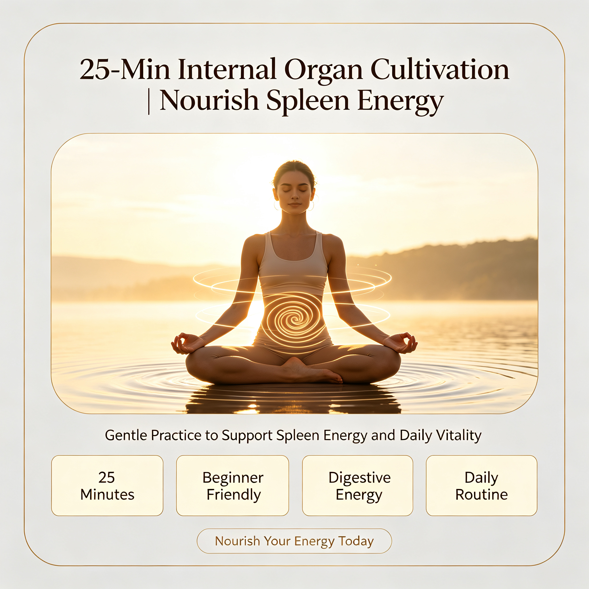 25-Min Internal Organ Cultivation | Nourish Spleen Energy