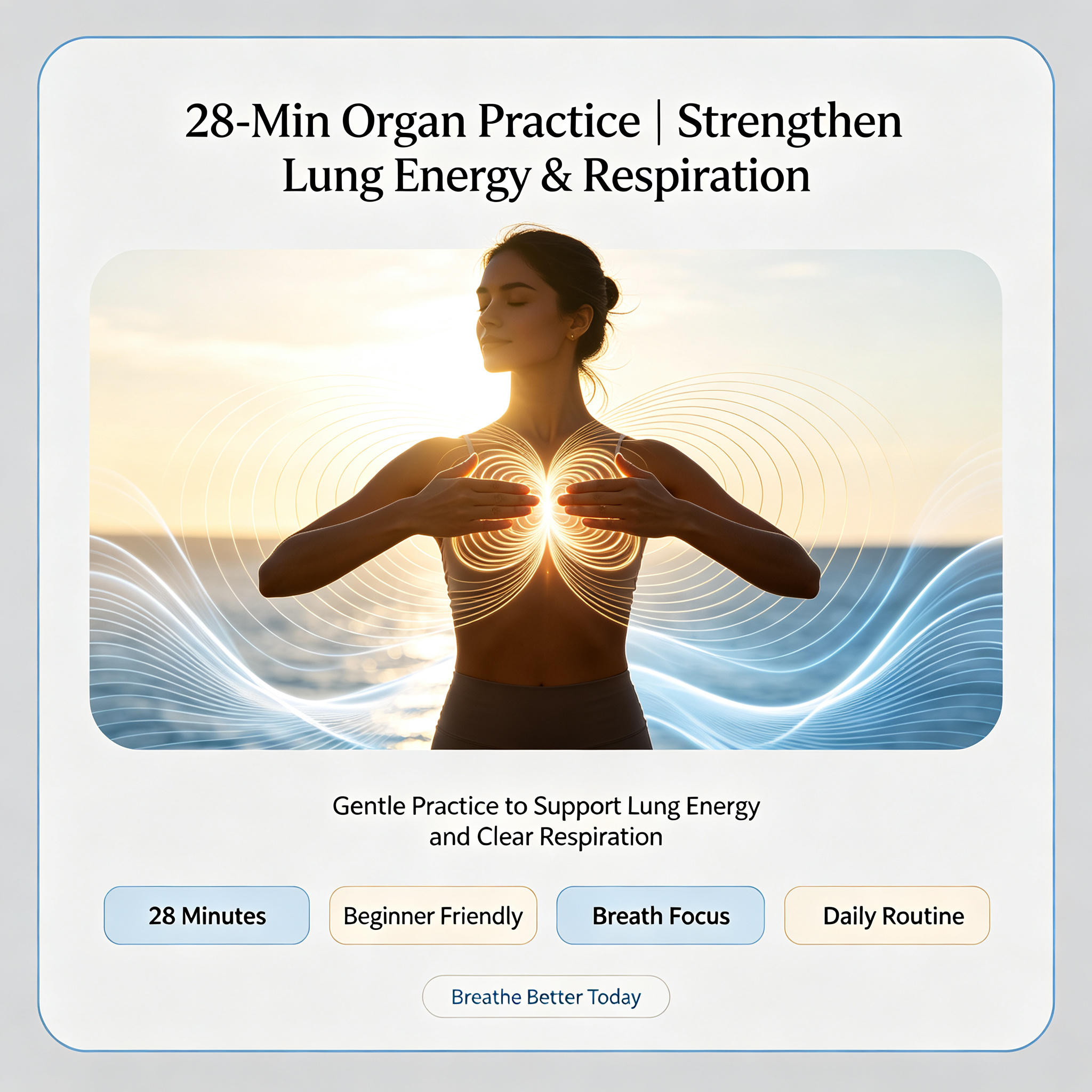 28-Min Organ Practice | Strengthen Lung Energy & Respiration