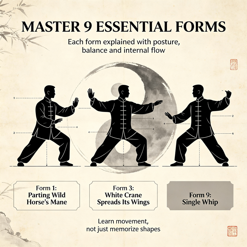 Nine Heavenly Evolving Forms - Yang Style Tai Chi Complete Course