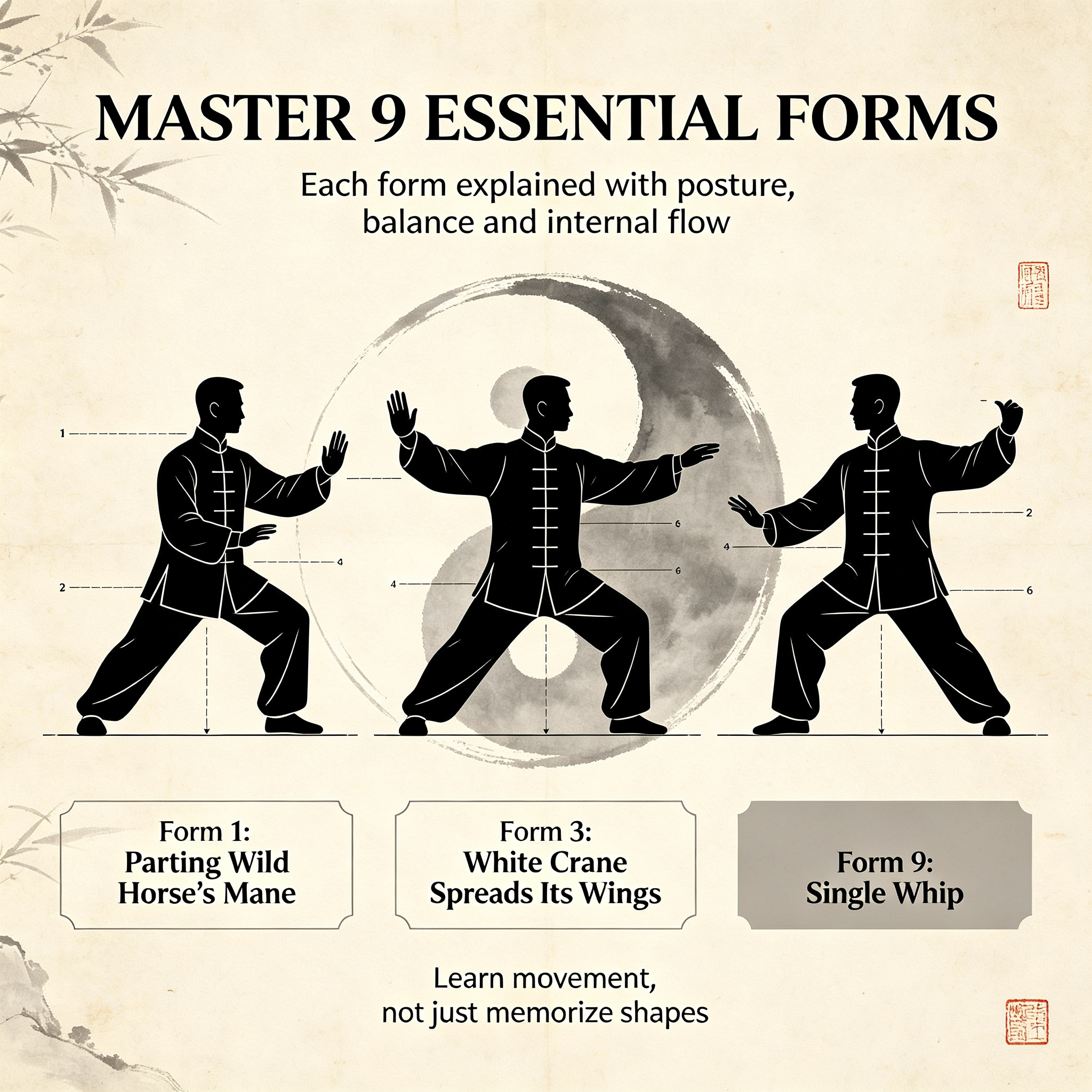 Nine Heavenly Evolving Forms - Yang Style Tai Chi Complete Course