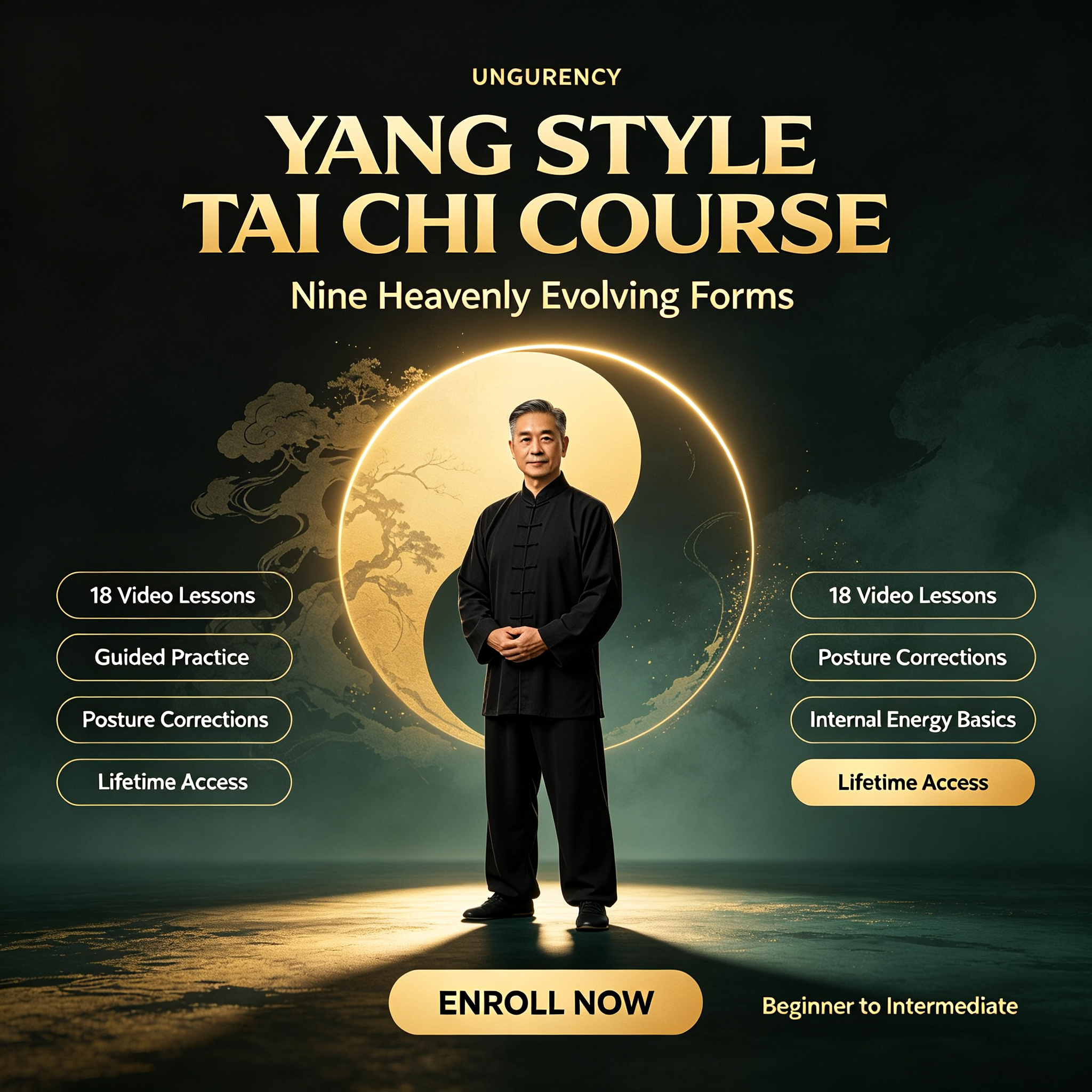 Nine Heavenly Evolving Forms - Yang Style Tai Chi Complete Course