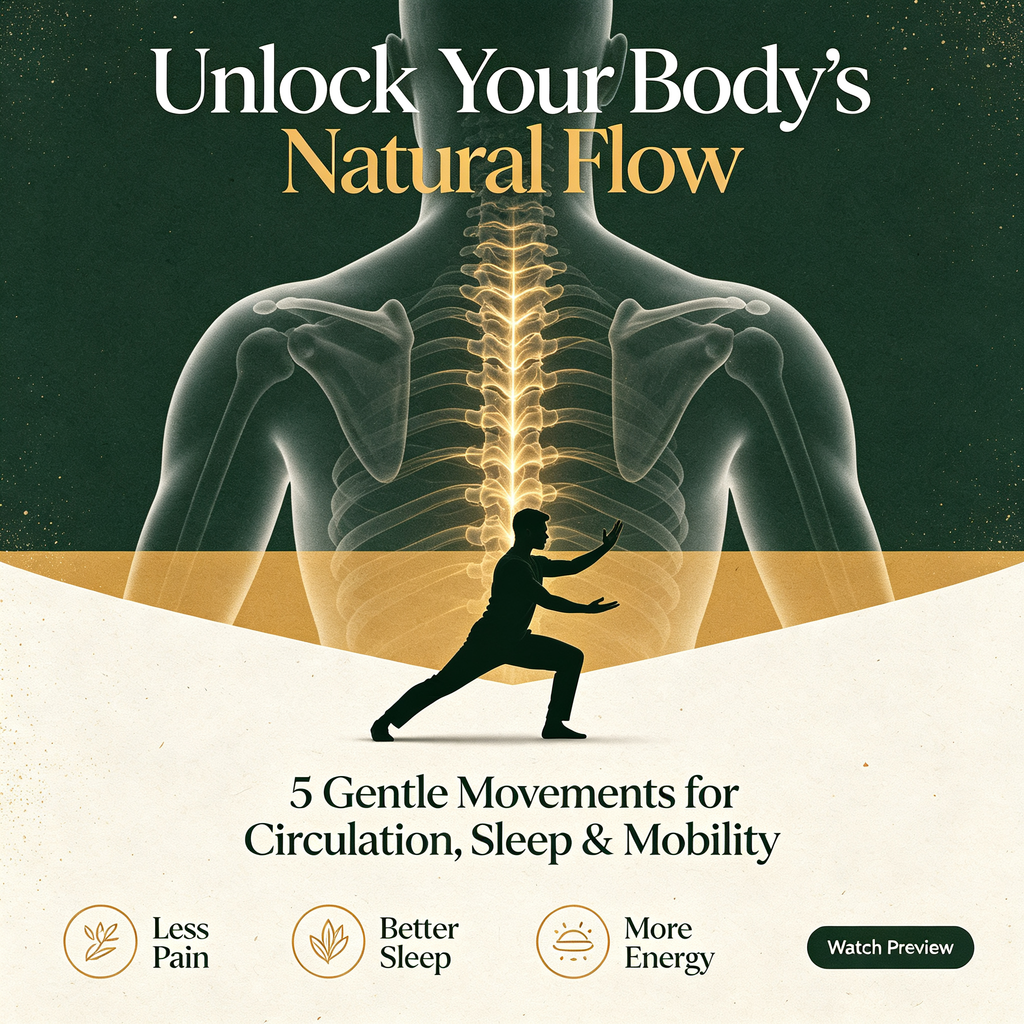 5-Form Tai Chi Wellness Program | Foundational Qi Training for Daily Vitality & Pain Relief