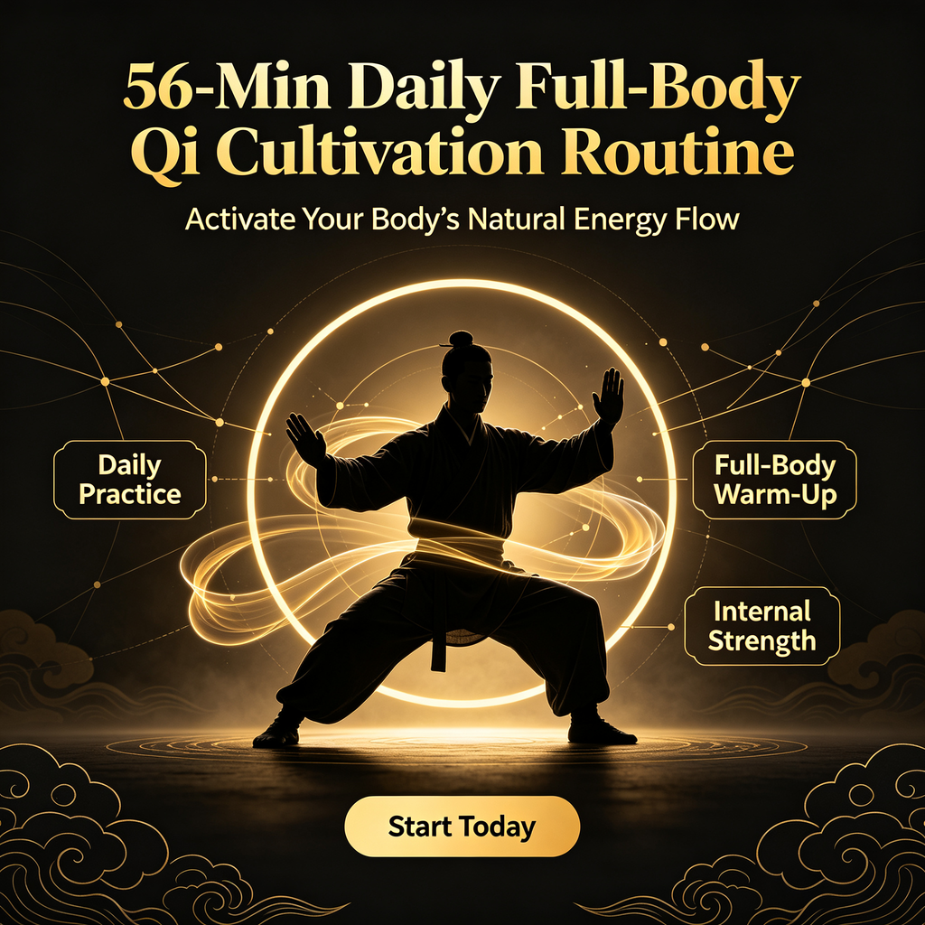 56-Min Daily Full-Body Qi Cultivation Routine