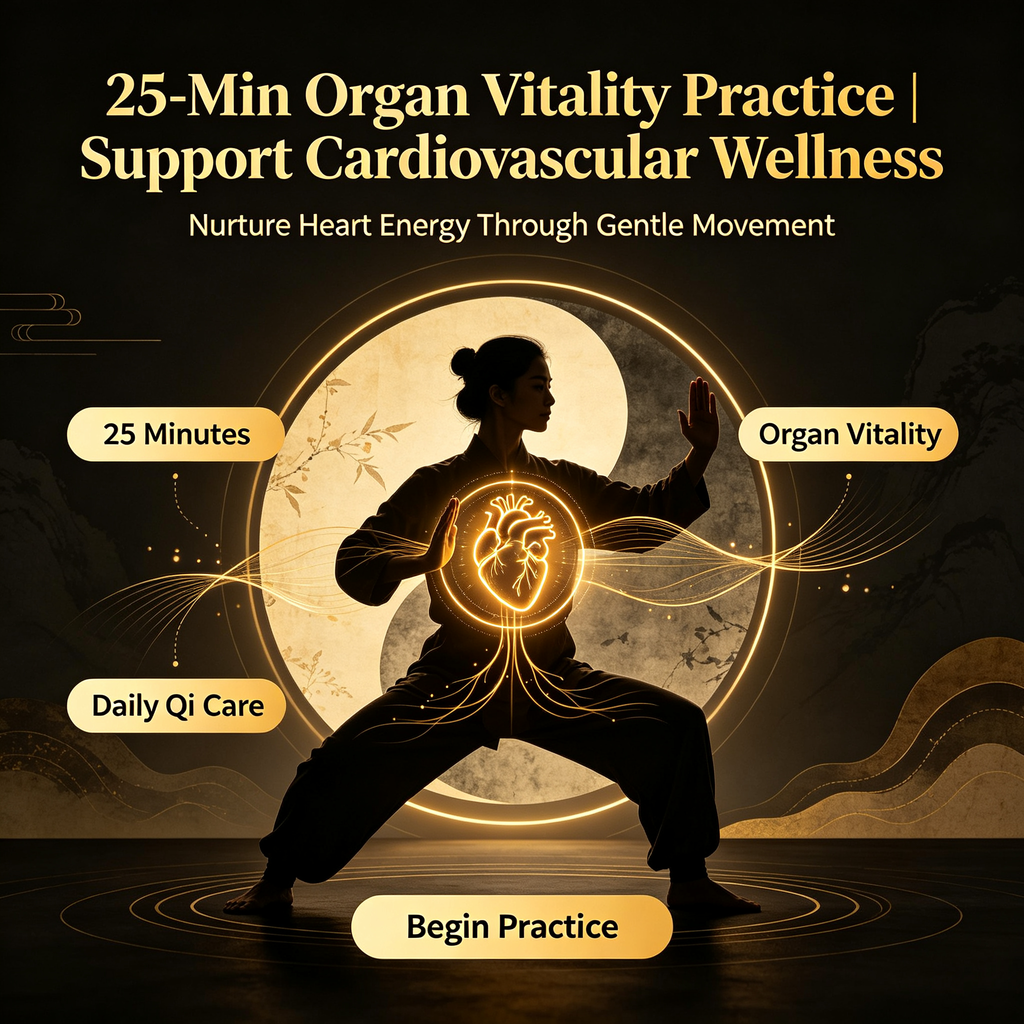 25-Min Organ Vitality Practice | Support Cardiovascular Wellness