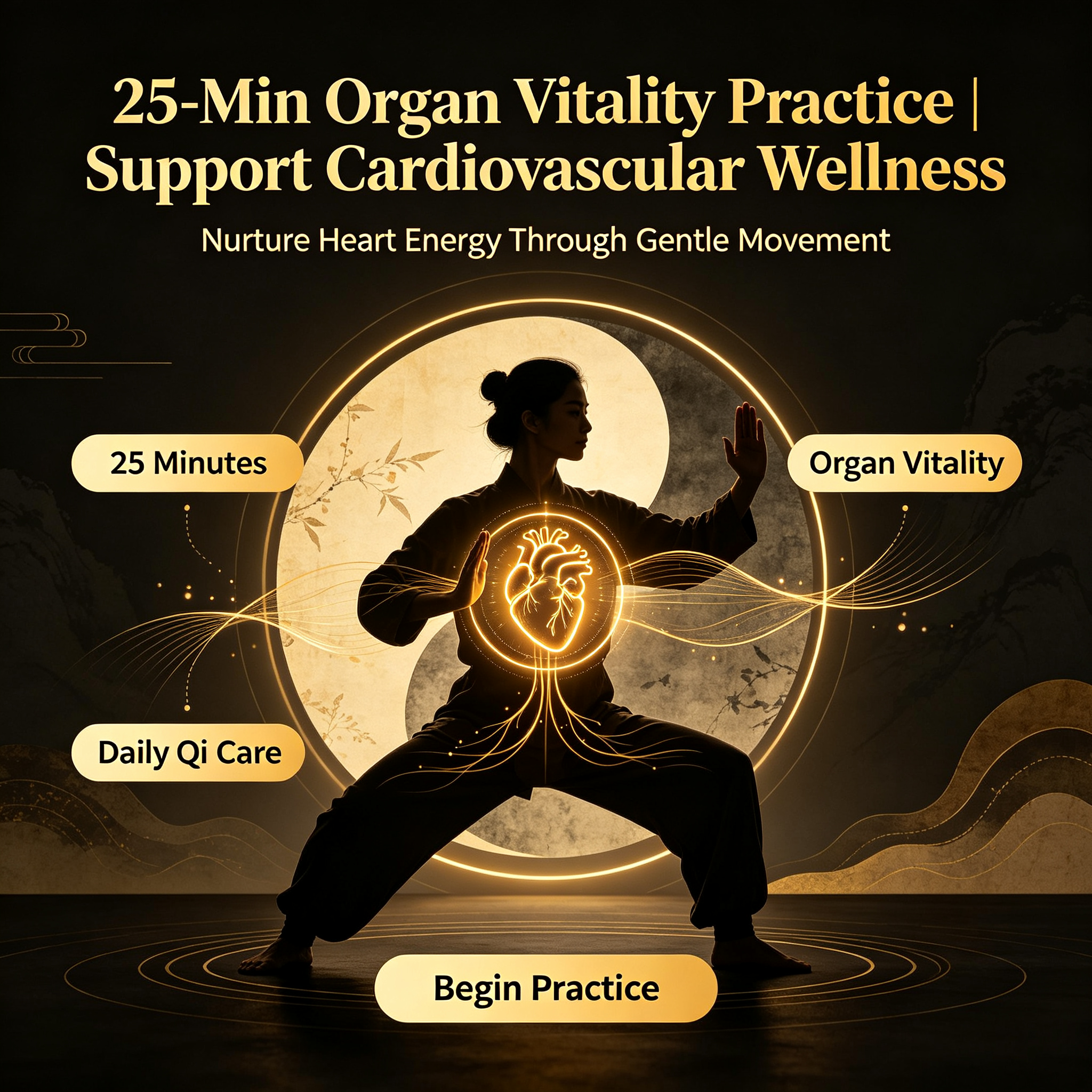 25-Min Organ Vitality Practice | Support Cardiovascular Wellness