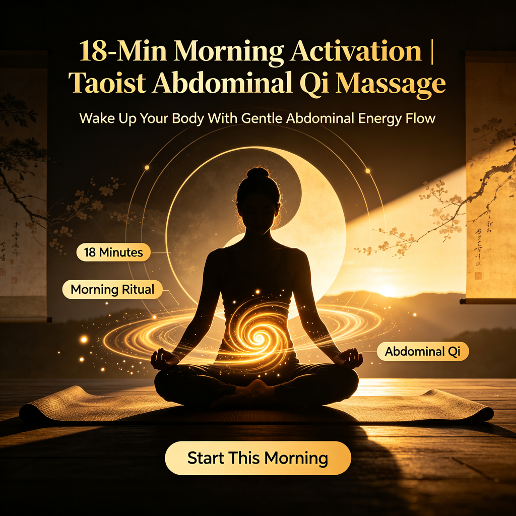 18-Min Morning Activation | Taoist Abdominal Qi Massage