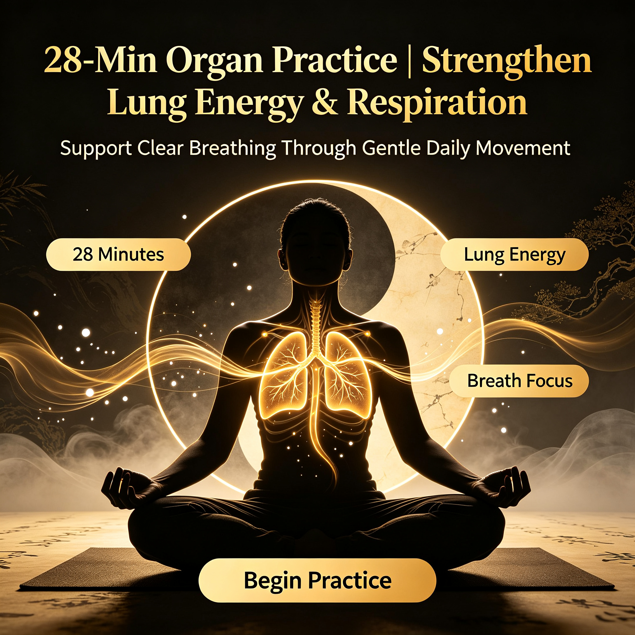 28-Min Organ Practice | Strengthen Lung Energy & Respiration